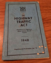 Load image into Gallery viewer, Gasoline Licence & Ration Coupon Book (1945/46) & Highway Traffic Act 1948