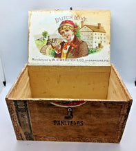 Load image into Gallery viewer, Vintage Dutch Mike Cigar Box Rare Panetelas by W.R.Webster & Co Sherbrooke.P.Q