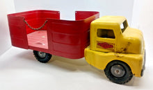Load image into Gallery viewer, 1951-53 Structo Barrel Toy Truck Yellow & Red