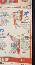 Load image into Gallery viewer, 1952-53 Montreal Canadiens World's Champions Sweet Caporal Hockey Calendar