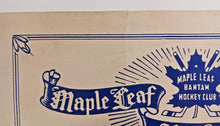 Load image into Gallery viewer, 1945-46 Quaker Oats Maple Leaf Bantam Hockey Membership Certificate