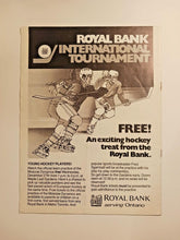 Load image into Gallery viewer, 1972 Moscow Selects vs Toronto Marlboros Game Program - Rare