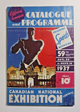 Load image into Gallery viewer, 1937 Canadian National Exhibition CNE Catalogue and Program