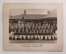 Load image into Gallery viewer, 1924 Canadian Lawn Bowling Team at Glasgow Scotland Team Photo