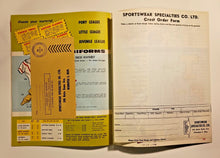 Load image into Gallery viewer, 1961 Sportswear Specialties Jacket & Uniforms Catalog w/ Order Sheet & Envelope