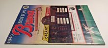 Load image into Gallery viewer, 1949 Boston Braves vs Brooklyn Dodgers Game Program