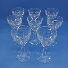 Load image into Gallery viewer, Set of 8 Glasses - Val Saint Lambert - Legagneux (1 3/4" Diameter x 3 1/2" Tall)
