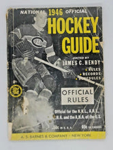 Load image into Gallery viewer, 1946 Jim Hendy Hockey Guide Official Rules