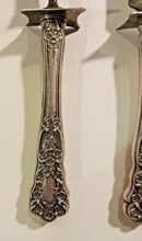 Load image into Gallery viewer, Sterling Silver Handle Stainless steel Carving 11" Fork and 12" Knife blade Pair