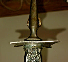 Load image into Gallery viewer, Sterling Silver Handle Stainless steel Carving 11" Fork and 12" Knife blade Pair