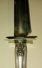 Load image into Gallery viewer, Sterling Silver Handle Stainless steel Carving 11" Fork and 12" Knife blade Pair