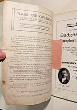 Load image into Gallery viewer, 1900 Dominion Regalia & Co Catalogue Ltd. No. 60, 175 King St. West Toronto CAN