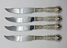 Load image into Gallery viewer, Pompadour By Birks Sterling Silver 8 1/2" Fish Knife Set of 4
