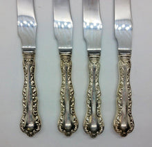 Load image into Gallery viewer, Pompadour By Birks Sterling Silver 8 1/2" Fish Knife Set of 4