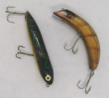 Load image into Gallery viewer, Heddon Zara Spook in Bull Frog + South Bend Teas-Oreno Wood Fish 5" Fishing Lure