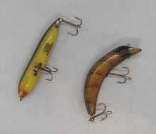 Load image into Gallery viewer, Heddon Zara Spook in Bull Frog + South Bend Teas-Oreno Wood Fish 5" Fishing Lure