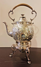 Load image into Gallery viewer, James Dixon Tilt Kettle with Stand Silverplate EP | GS