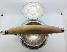 Load image into Gallery viewer, James Dixon Tilt Kettle with Stand Silverplate EP | GS