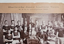 Load image into Gallery viewer, 1895 Sherbrooke Jr Lacrosse Team Championship Cabinet Photo 20" x 16"