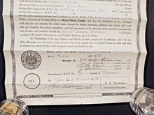 Load image into Gallery viewer, Grand Black Chapter British America Clearance Certificate 1973 No.686