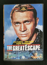 Load image into Gallery viewer, The Great Escape - Steve McQueen, James Garner, Richard Attenborough (DVD, 1963)