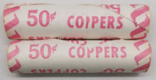 Load image into Gallery viewer, 1979 Canadian Penny CIBC Bank Machine Roll White Paper Red (50 ct) x 2 Lot 9