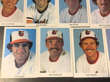 Load image into Gallery viewer, 1980's Baltimore Orioles - Team Issued Lot of 19 Postcards