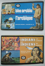 Load image into Gallery viewer, 1973-1974 Illustrations Sticker Book Lot of 2 Complete, The Arctic, Indians