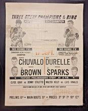 Load image into Gallery viewer, 1968 September 17, World Middleweight Champion Boxing Maple Leaf Garden Poster