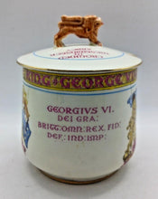 Load image into Gallery viewer, 1939 Paragon King George VI Queen Elizabeth Coronation Bone China Sugar Bowl