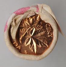 Load image into Gallery viewer, 1979 Canadian Penny CIBC Bank Machine Roll White Paper Red (50 ct) #11