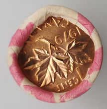 Load image into Gallery viewer, 1979 Canadian Penny CIBC Bank Machine Roll White Paper Red (50 ct) #22