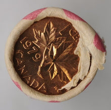 Load image into Gallery viewer, 1979 Canadian Penny CIBC Bank Machine Roll White Paper Red (50 ct) #22