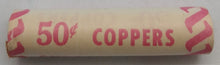 Load image into Gallery viewer, 1979 Canadian Penny CIBC Bank Machine Roll White Paper Red (50 ct) #21
