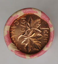 Load image into Gallery viewer, 1979 Canadian Penny CIBC Bank Machine Roll White Paper Red (50 ct) #36