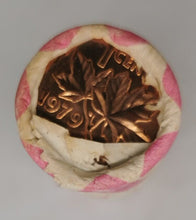 Load image into Gallery viewer, 1979 Canadian Penny CIBC Bank Machine Roll White Paper Red (50 ct) #36