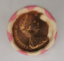 Load image into Gallery viewer, 1979 Canadian Penny CIBC Bank Machine Roll White Paper Red (50 ct) #34