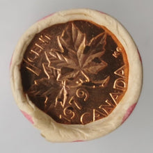 Load image into Gallery viewer, 1979 Canadian Penny CIBC Bank Machine Roll White Paper Red (50 ct) #30