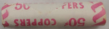 Load image into Gallery viewer, 1979 Canadian Penny CIBC Bank Machine Roll White Paper Red (50 ct) #30