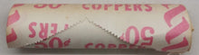 Load image into Gallery viewer, 1979 Canadian Penny CIBC Bank Machine Roll White Paper Red (50 ct) #38