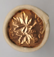 Load image into Gallery viewer, 1979 Canadian Penny CIBC Bank Machine Roll White Paper Red (50 ct) #24