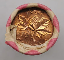 Load image into Gallery viewer, 1979 Canadian Penny CIBC Bank Machine Roll White Paper Red (50 ct) #41