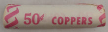 Load image into Gallery viewer, 1979 Canadian Penny CIBC Bank Machine Roll White Paper Red (50 ct) #42