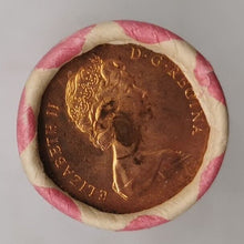 Load image into Gallery viewer, 1979 Canadian Penny CIBC Bank Machine Roll White Paper Red (50 ct) #49