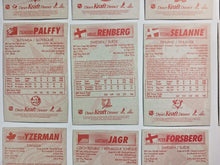 Load image into Gallery viewer, 1997-98 Kraft Dinner Hockey Hand Cut Collectors 3 1/2 x 5 1/4" Cards Lot of 27