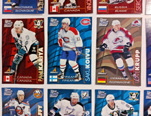 Load image into Gallery viewer, 1997-98 Kraft Dinner Hockey Hand Cut Collectors 3 1/2 x 5 1/4" Cards Lot of 27