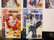 Load image into Gallery viewer, 1996-97 Kraft Dinner Hockey Hand Cut Collectors 3 1/2 x 5 1/4" Cards Lot of 26