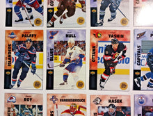Load image into Gallery viewer, 1996-97 Kraft Dinner Hockey Hand Cut Collectors 3 1/2 x 5 1/4" Cards Lot of 26