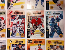 Load image into Gallery viewer, 1996-97 Kraft Dinner Hockey Hand Cut Collectors 3 1/2 x 5 1/4" Cards Lot of 26