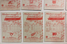 Load image into Gallery viewer, 1995-96 Kraft Dinner Hockey Hand Cut Collectors 3 1/2 x 5 1/4" Cards Lot of 24